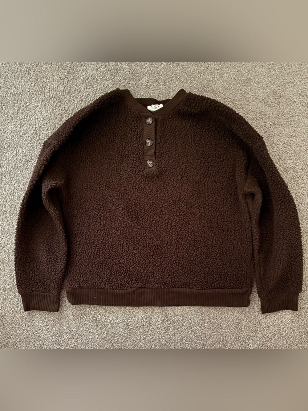 ana dark brown wool cardigan sweater
